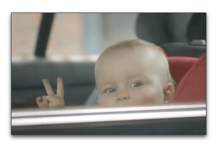 Still from "vaccination victory" video